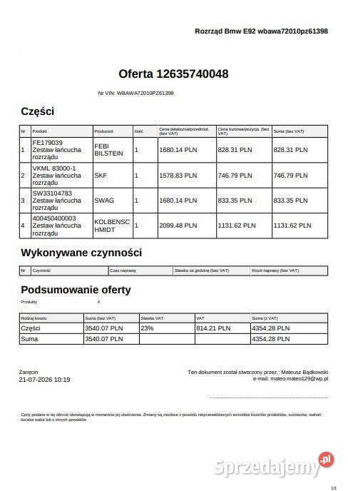 BMW 3 E92 2007 MPakiet Unikatowe Coup Przyciąga