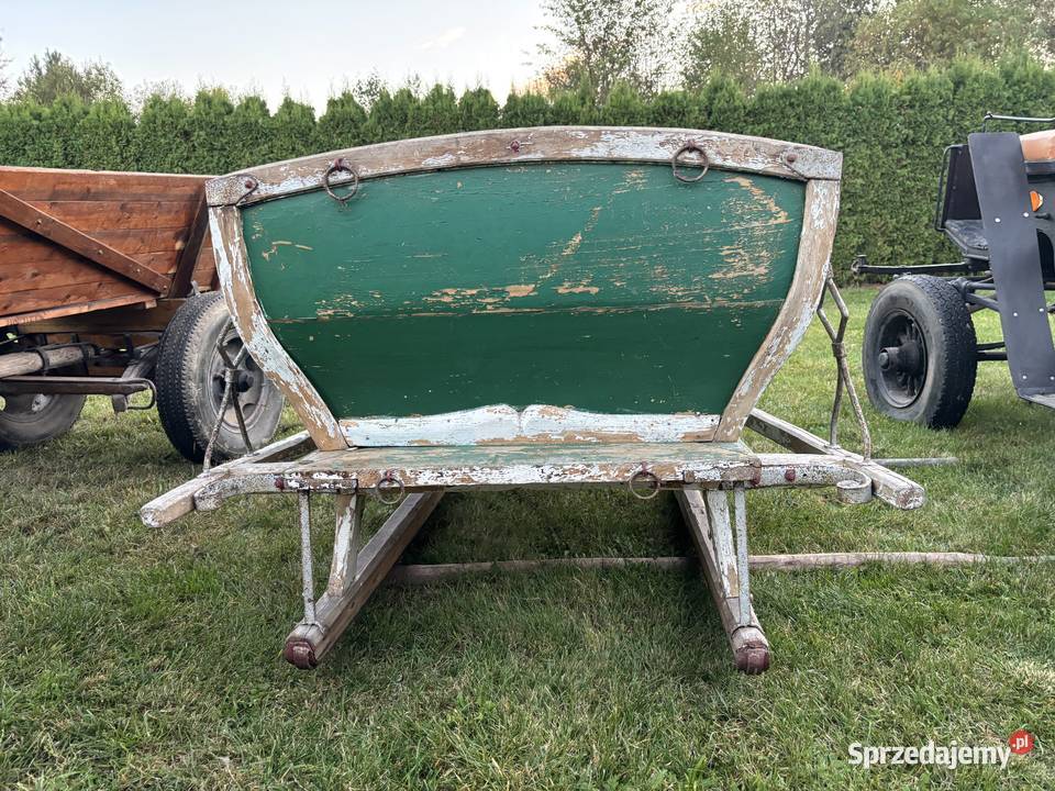 Zabytkowe oryginalne sanie Podlasie Lubelskie Biłgoraj