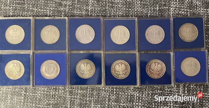 monety PRL 100 12 sztuk