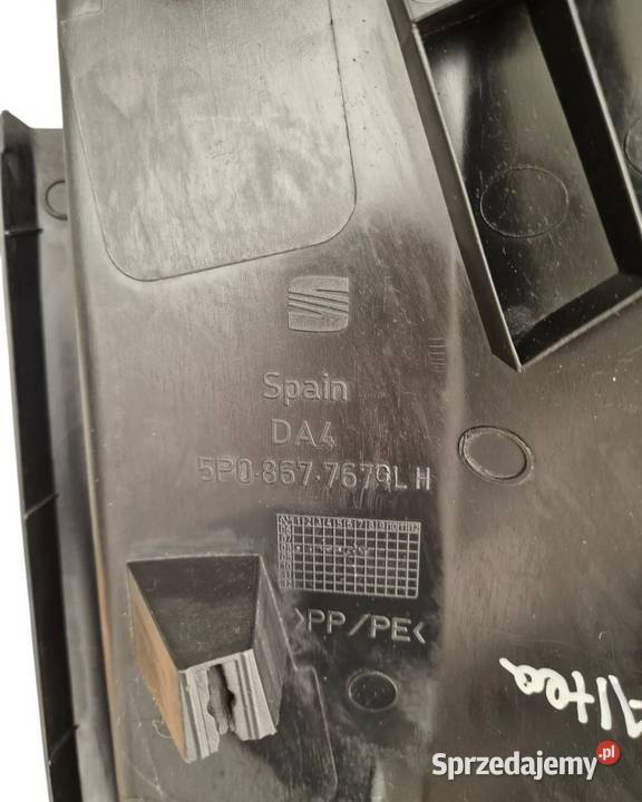 OSŁONA PLASTIK TYŁ BOCZNA FOTELA L P SEAT ALTEA Działoszyce