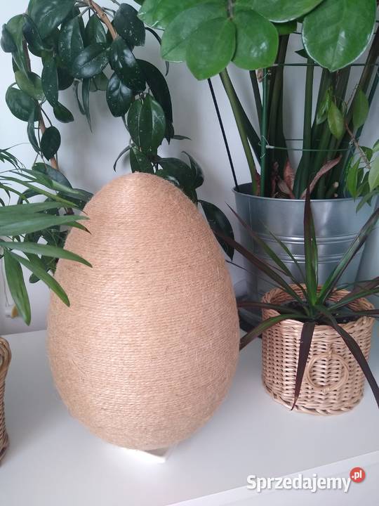 Jajko Duże Egg Jajo styropianowe 30 sznurek juta Gdańsk