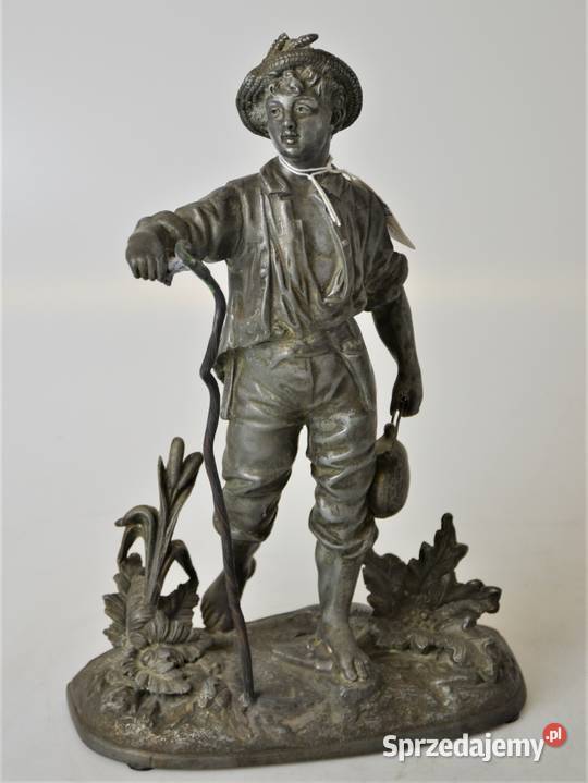 Łowca raków cynkal sygnowany Moreau Francja Warszawa