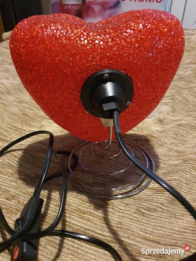 Lampka biurkowa w kształcie serca Poznań