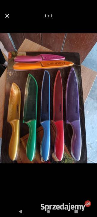 Zestaw nowych noży kuchennych Jaktorów