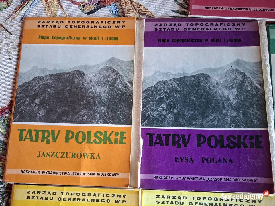 Tatry Polskie mapy topograficzne w skali 1 10 Kraków sprzedam