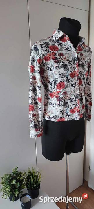 Damska koszula w kwiaty Cavallaro Napoli rozmiar Warszawa