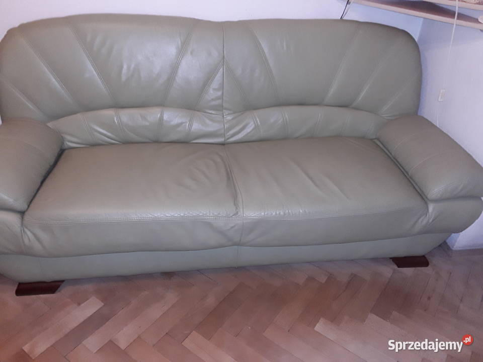 Kanapa wersalka z funkcją spania prawdziwa skóra Warszawa sprzedam