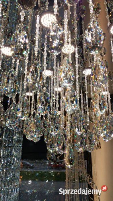 Gigant Kryształowy Plafon kryształowy żyrandol sprzedam