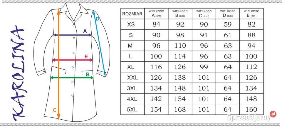 Fartuchy laboratoryjne damskie męskie bawełna łódzkie Łódź