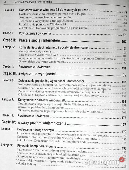 Krok kroku Microsoft Windows 98 Rok wydania 1998 Kultura i Rozrywka lubelskie Chełm