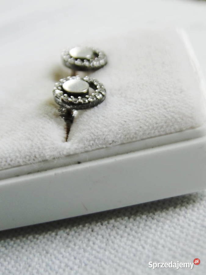 Śliczne stare subtelne kolczyki srebro 925 mazowieckie