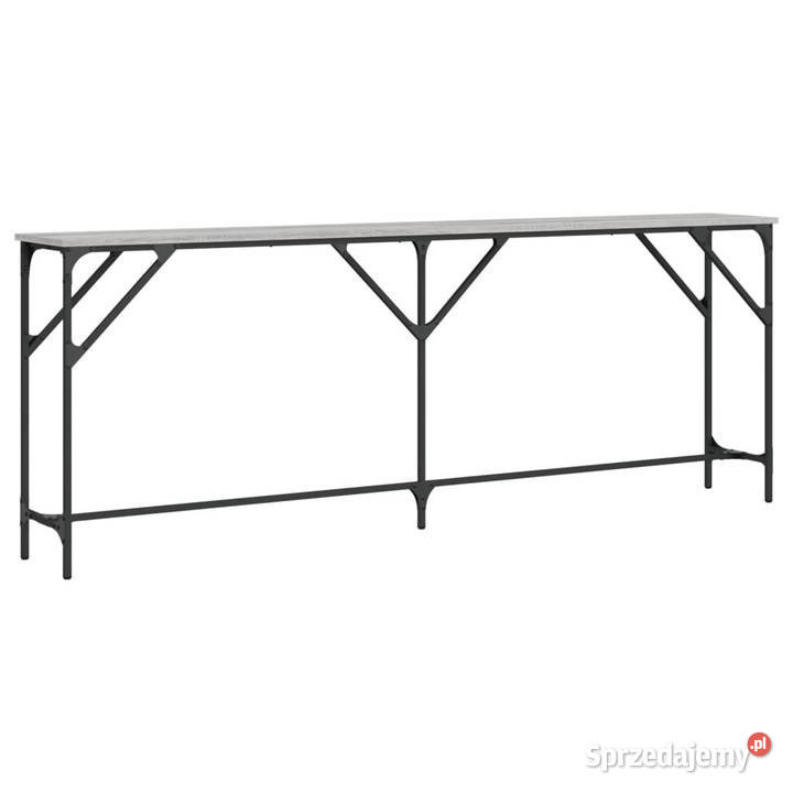 Stolik konsolowy szary dąb sonoma 200x29x75 Warszawa