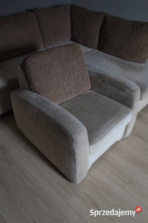 Zadbany narożnik z funkcją spania fotel Stan Nowe Miasteczko