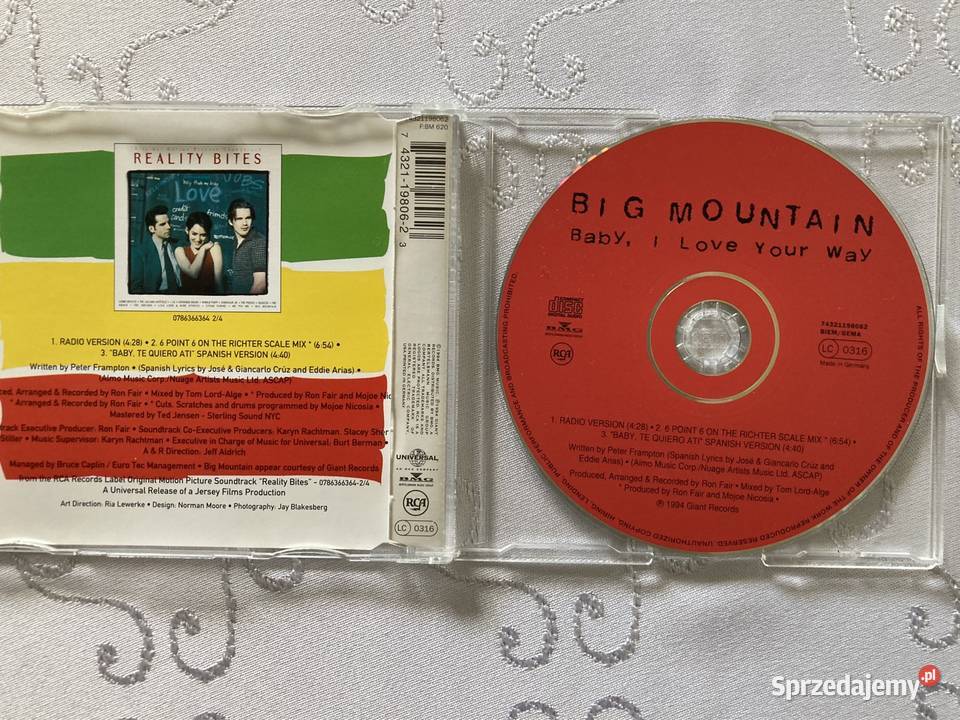 Płyta CD Single Big Mountain Baby I Love Your CD Czerwionka-Leszczyny