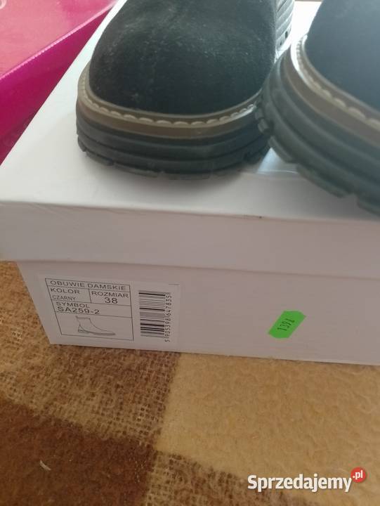 Czarne botki Pabianice