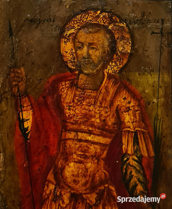Ikona Święty Eustachy Rzymski 0330 mazowieckie Warszawa sprzedam