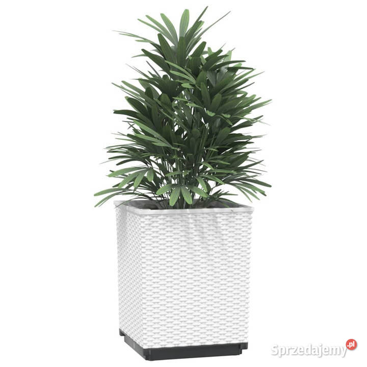 Donice 2 białe 30x30x37 polipropylen WM364183