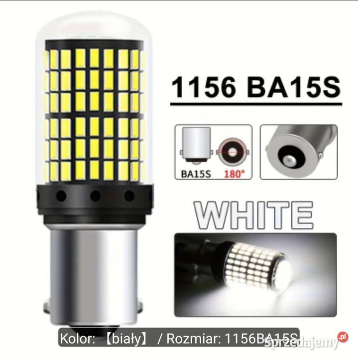 Żarówki led PY21W BA15S Komplet