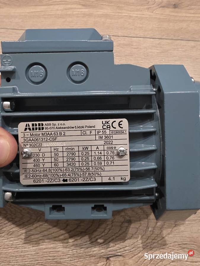 Silnik elektryczny ABB M3AA 63B2 025kW 230400V Poznań