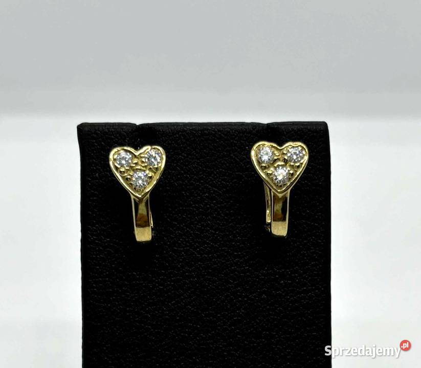 Złote Kolczyki pr 333 135g Elbląg sprzedam