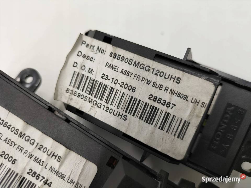 PRZEŁĄCZNIK SZYB PRZÓD LEWY PRAWY UFO Honda świętokrzyskie