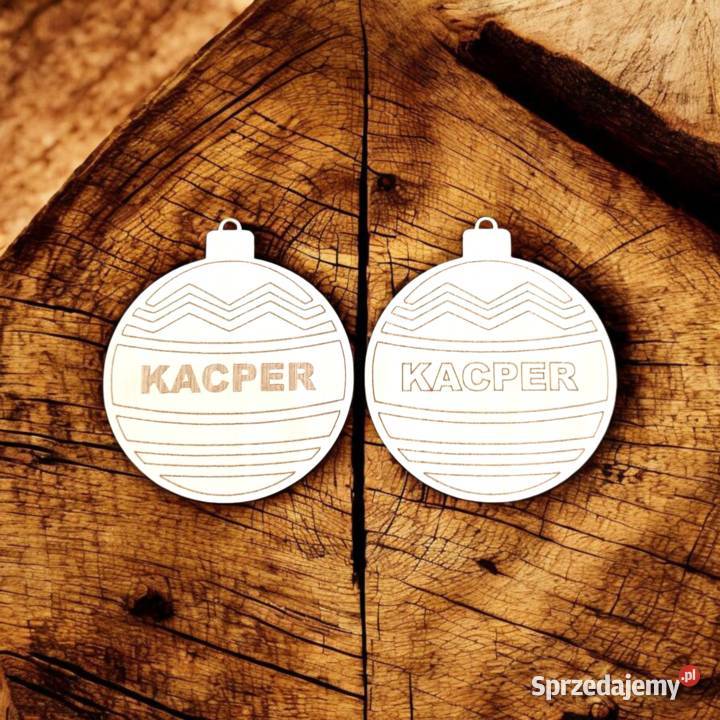 Zestaw Drewnianych Bombek Do Malowania OZDOBY Pozostałe sprzedam