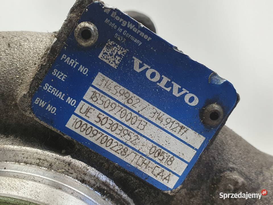 TURBOSPRĘŻARKA Volvo XC60 S60 V60 II 20 D4 turbo Chełm