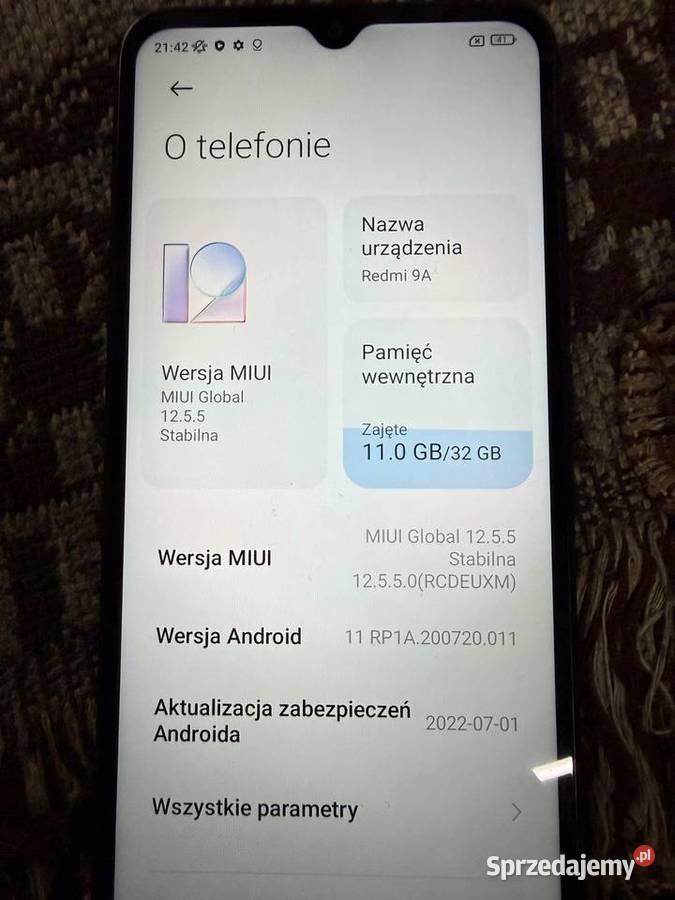 Xiaomi Redmi 9A prawie nowy mazowieckie Wołomin