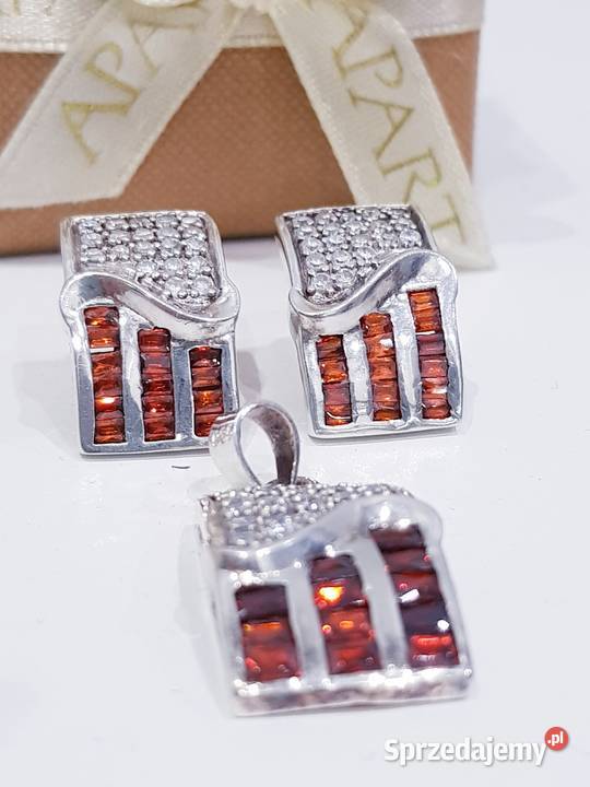 Zestaw srebrnej biżuterii ślubnej Apart Dąbrowa Górnicza sprzedam