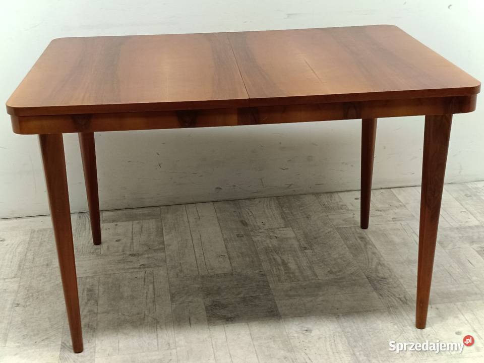 stół Halabala orzech design lata 6070 vintage Radomsko