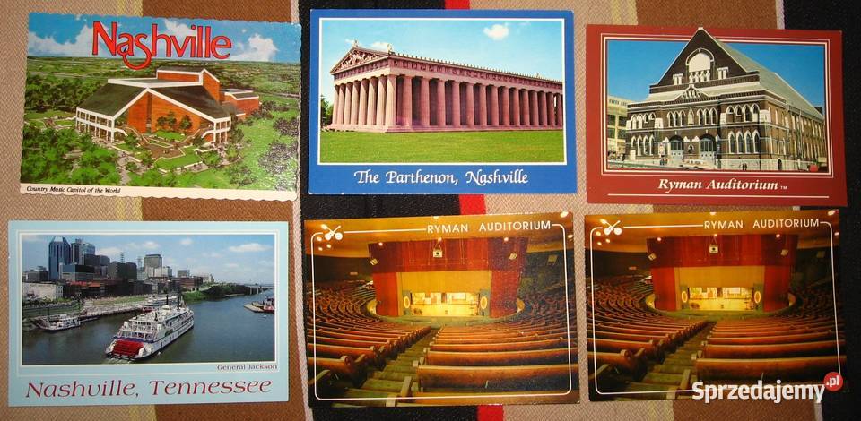 Pocztówki z USA Nashville Fort Knox Louisville Kępice