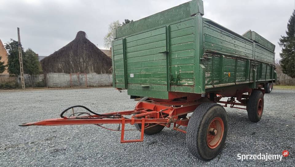 Przyczepa rolnicza 14 ton wywrotka na 3 strony nieuszkodzony łódzkie Bolesławiec