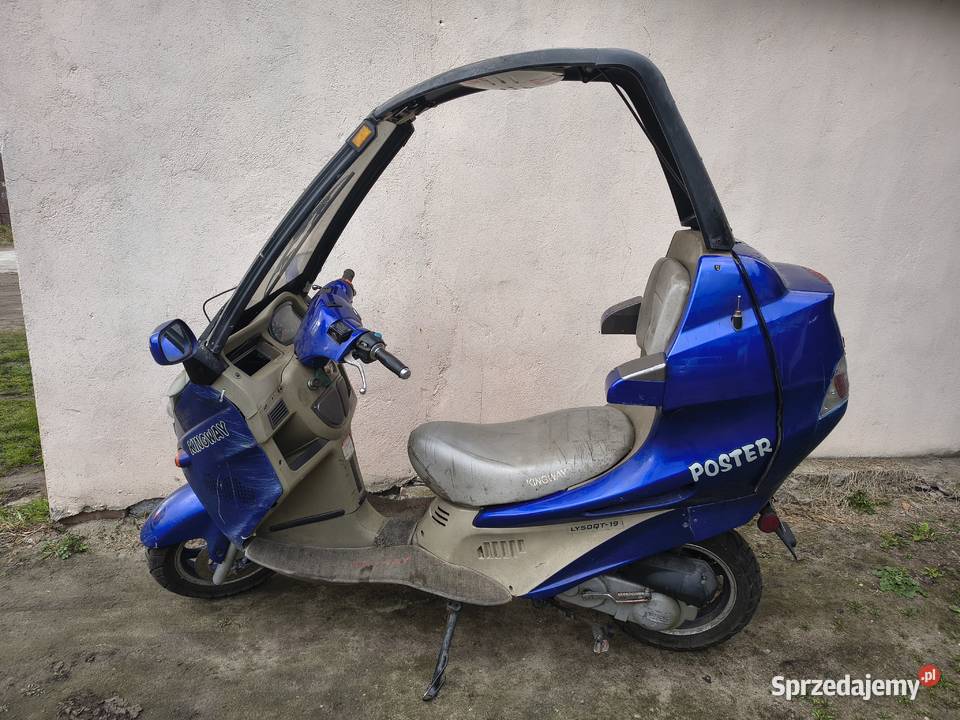 Skuter 50 z dachem 16000km zachodniopomorskie Golczewo sprzedam