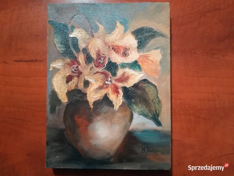 Obraz olejny piękne irysy 1824