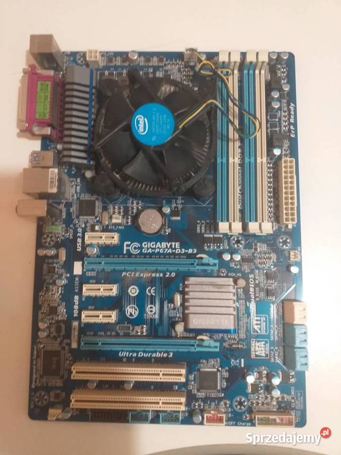 Płyta główna Gigabyte GAP67AD3B3 z procesorem i3 Gdańsk