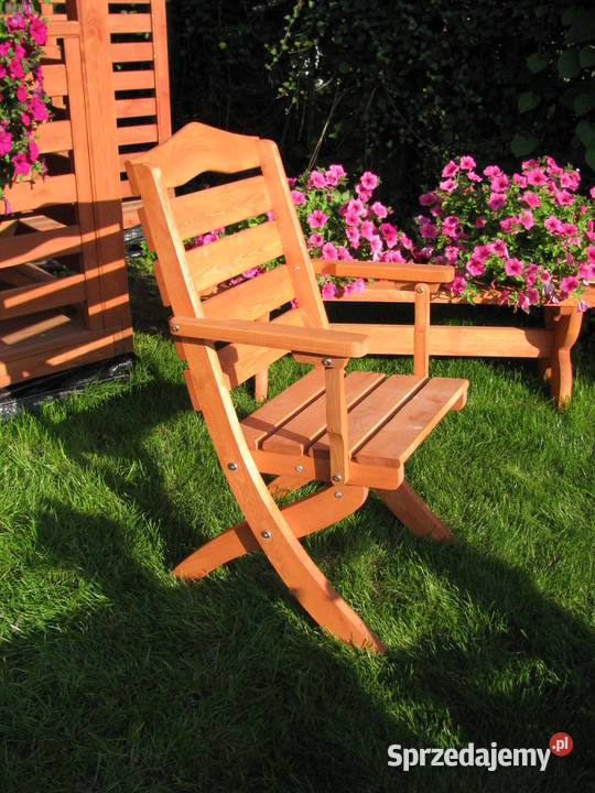 Krzesło ogrodowe drewniane składane krzesło sprzedam
