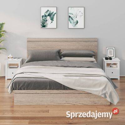 vidaXL Szafki nocne 2 białe 40x35x49 lite drewno