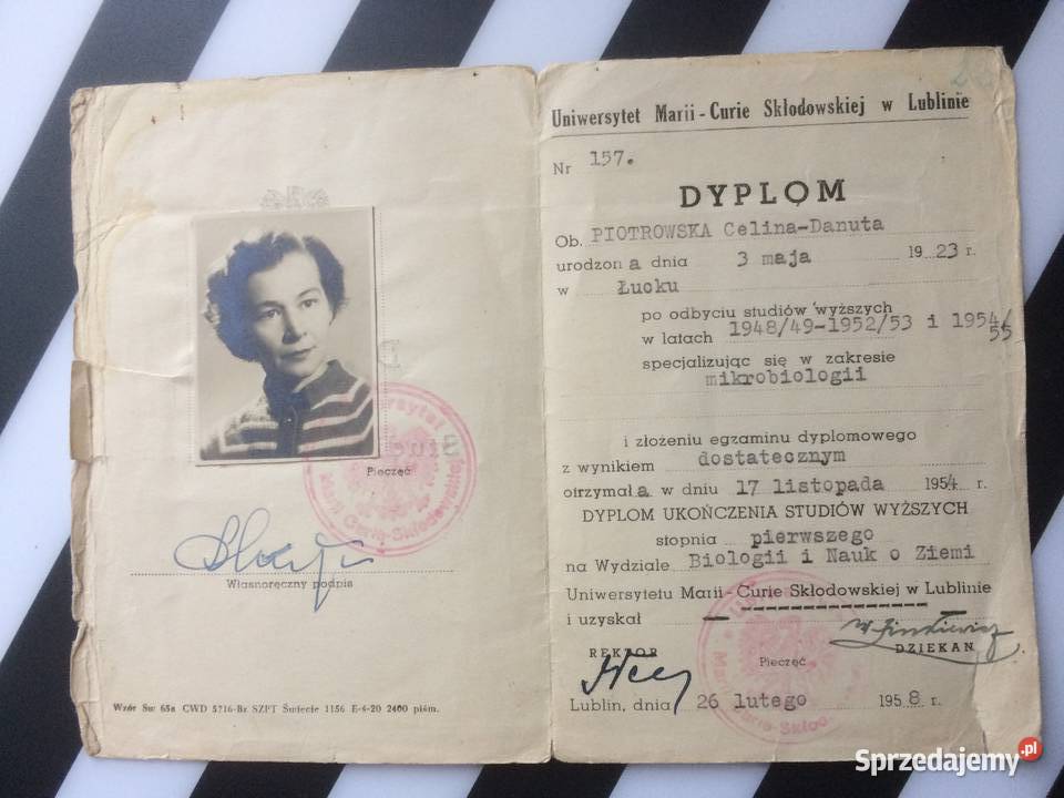 1061 Dyplom Ukończenia Studiów Wyższych zachodniopomorskie Szczecin