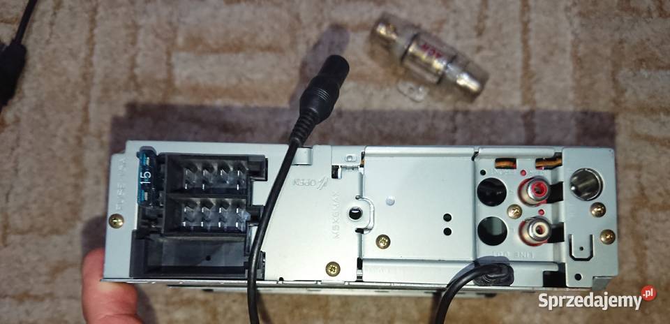 Radio samochodowe cd JVC bezpiecznik Police