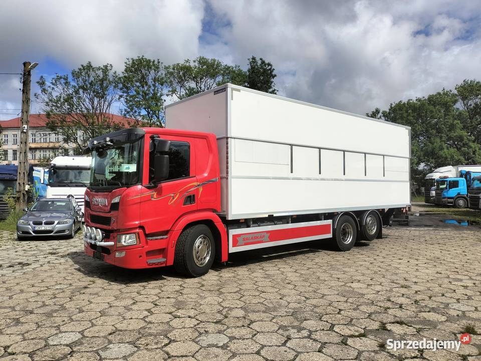 SCANIA P360 6x2 REGULOWANY KONTENER IZOTERMA Rok produkcji 2018 Częstochowa