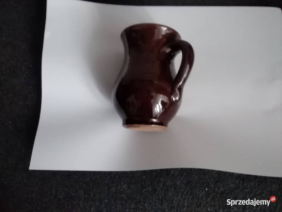 dzbanuszek ceramiczny szkliwiony z uchem łódzkie Łódź sprzedam