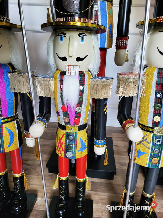 Dziadek do orzechów DUŻY 90 Figurki i rzeźby Racibórz sprzedam