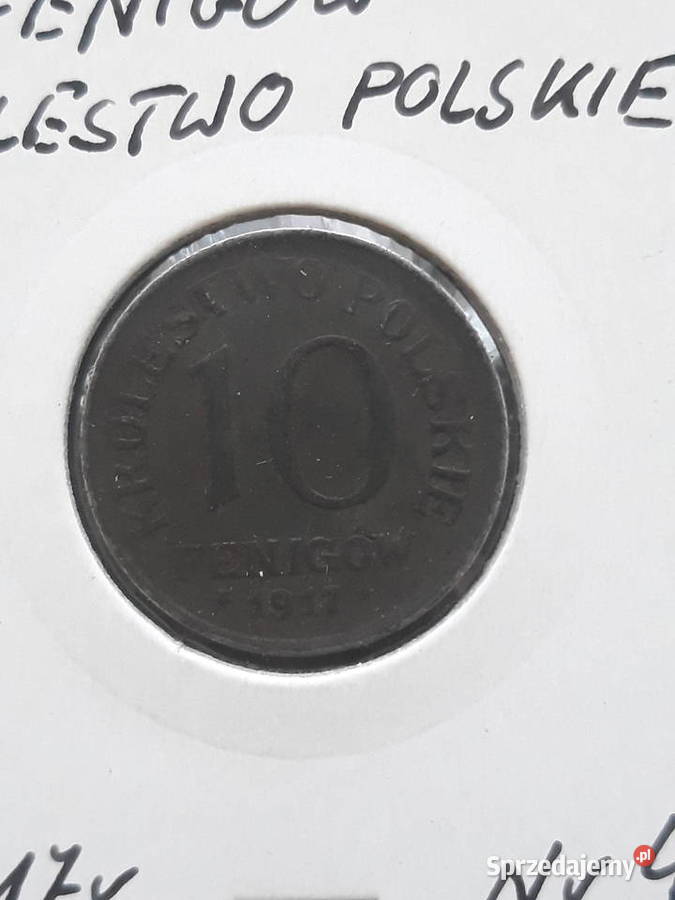 10 Fenigów Królestwo Polskie 1917 r 4 Piękna Konin