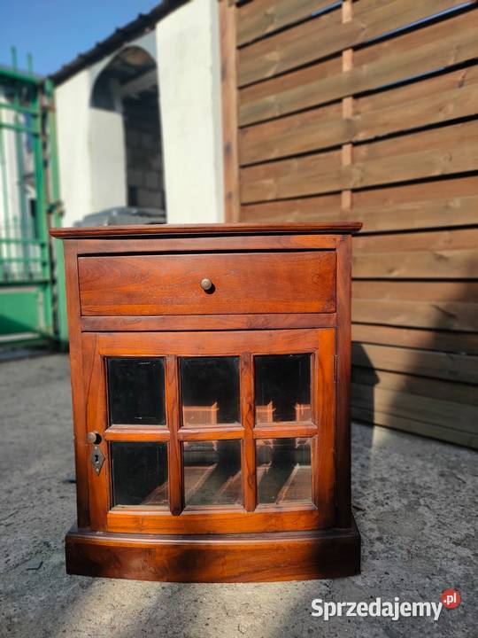 Witryna szafka barek drewniana drewno kolonialna Kredensy i witryny Warszawa sprzedam