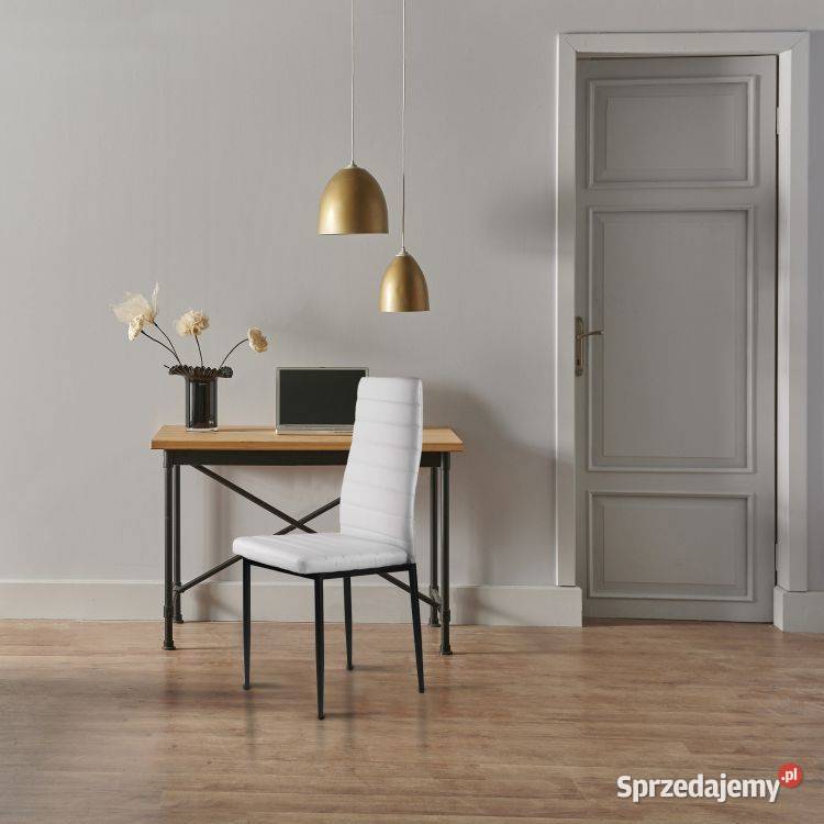 Zestaw 4 krzeseł do salonu jadalni z ekoskóry Bielsk Podlaski