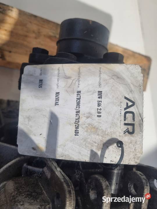 SKRZYNIA BIEGÓW BMW E46 320 20 D manualna MANUAL Chełm sprzedam