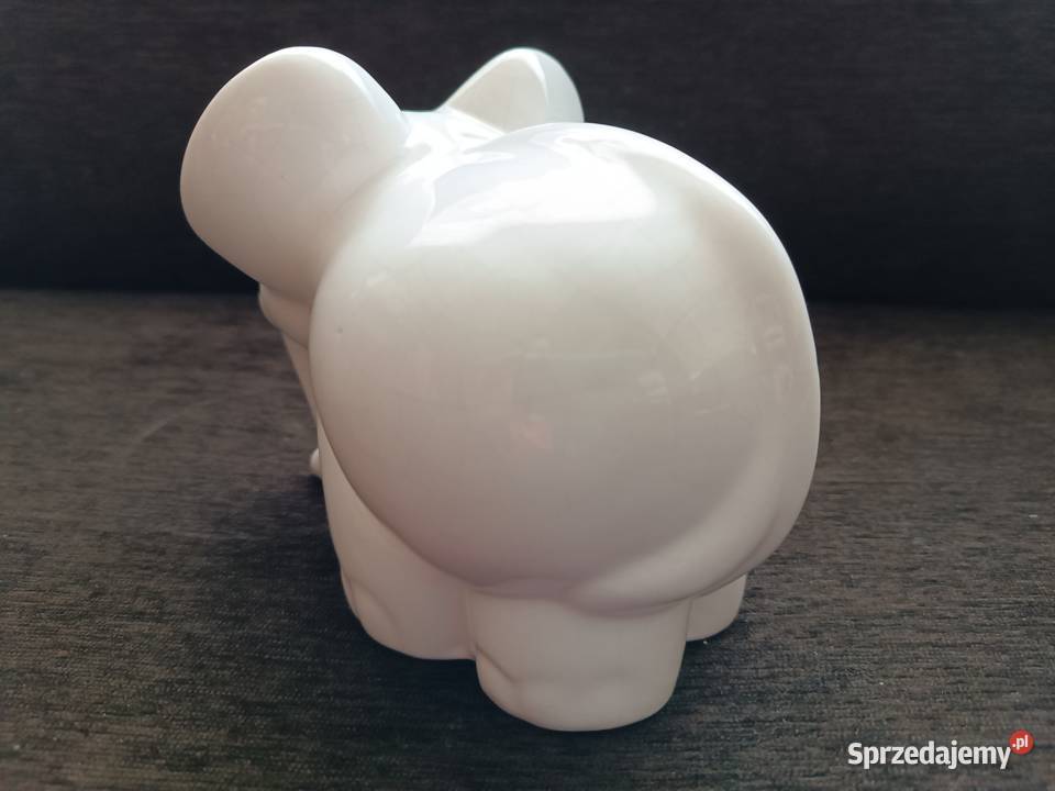 Kolekcjonerska figurka z kamionki duży słoń śląskie Szczyrk