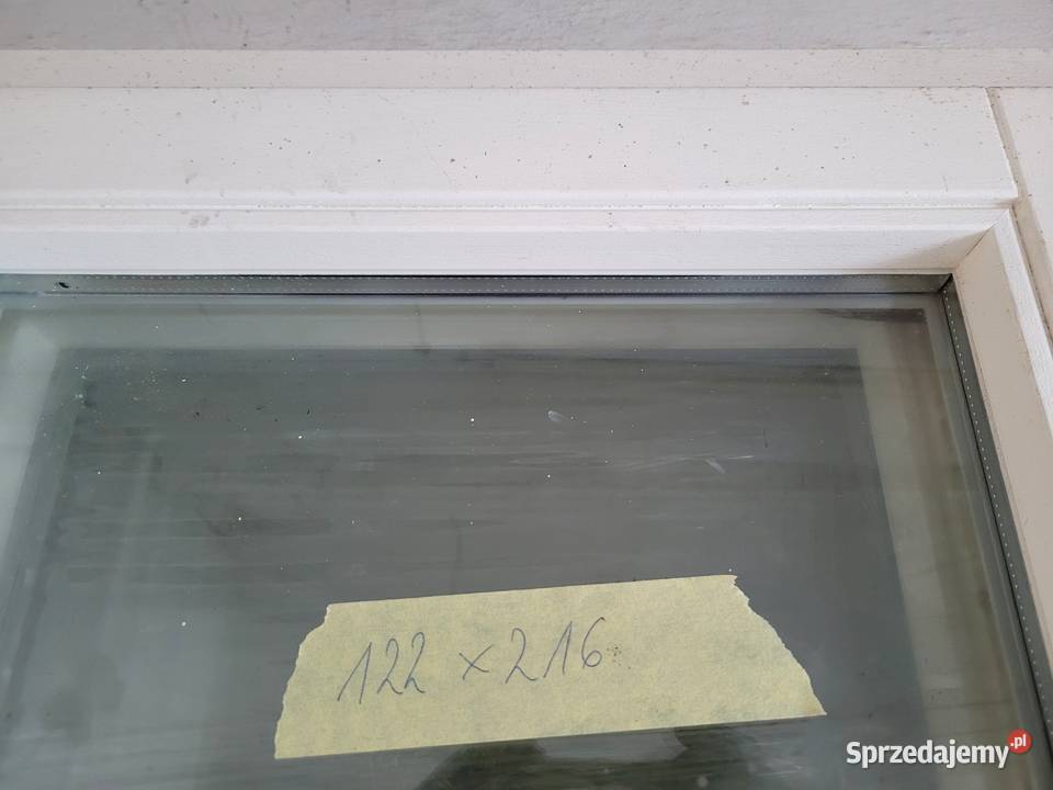 okno okna drewniane 122x216 dwuskrzydłowe 2 Turawa