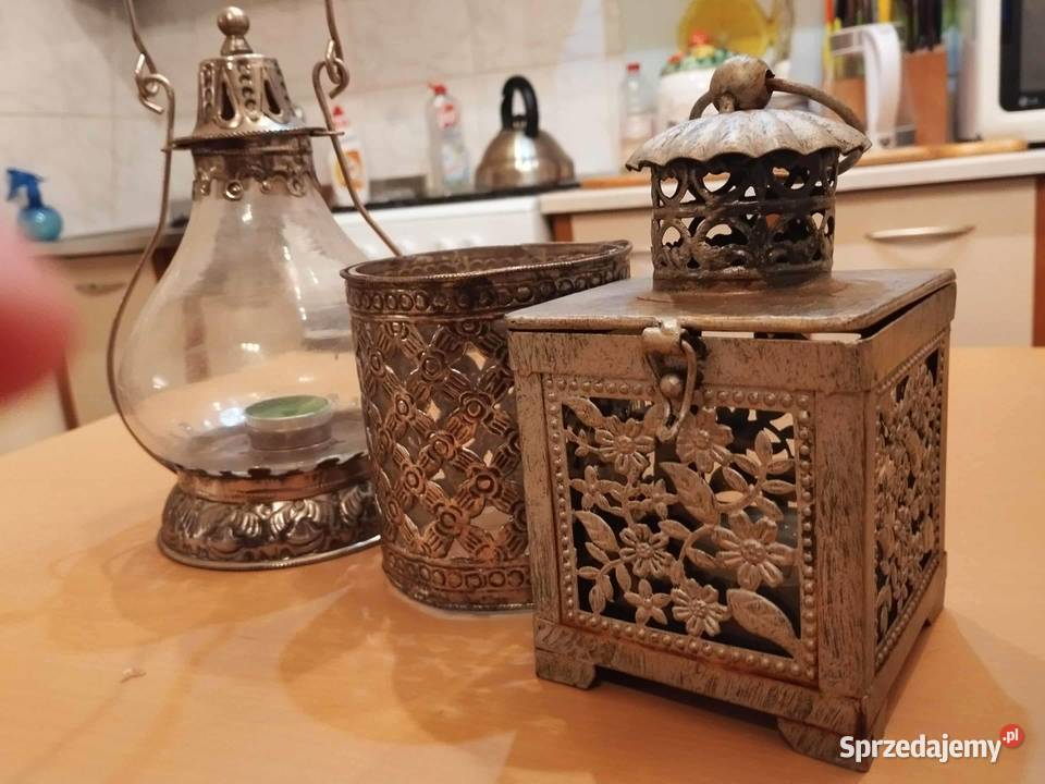 świecznik świeczniki latarnie glamour tanio Wyposażenie wnętrz Gorzów Wielkopolski