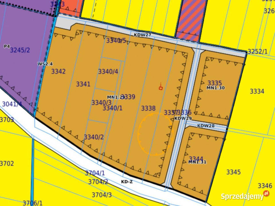 sprzedaży gruntu 1021m2 Rymanów asfalt